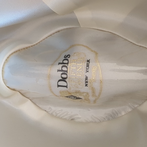 MEN'S VINTAGE DOBBS FELT BROWN FEDORA SIZE 6 7/8 - Picture 6 of 16